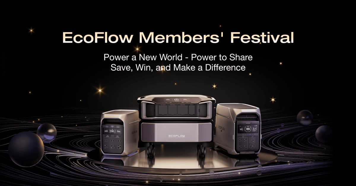 Išsaugokite ir palaikykite nelaimės palengvėjimą „Ecoflow“ narių festivalyje