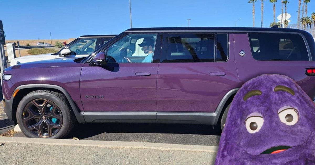 Ar „Rivian“ sukelia idėją klientams pasiūlyti purpurinę išorę?