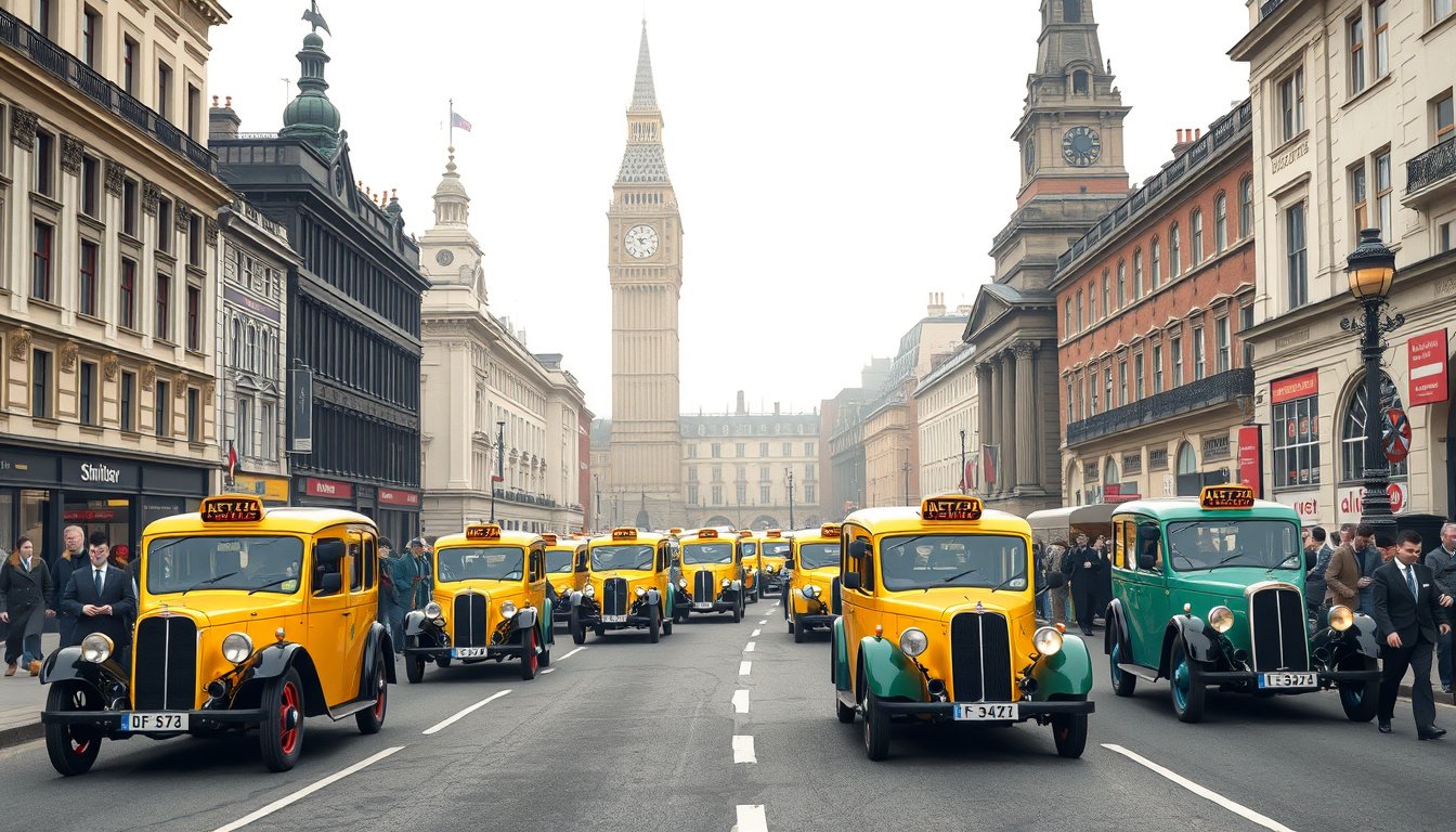Ratų revoliucija: kaip elektriniai taksi 1914 m. Pertvarkė Londono gatves