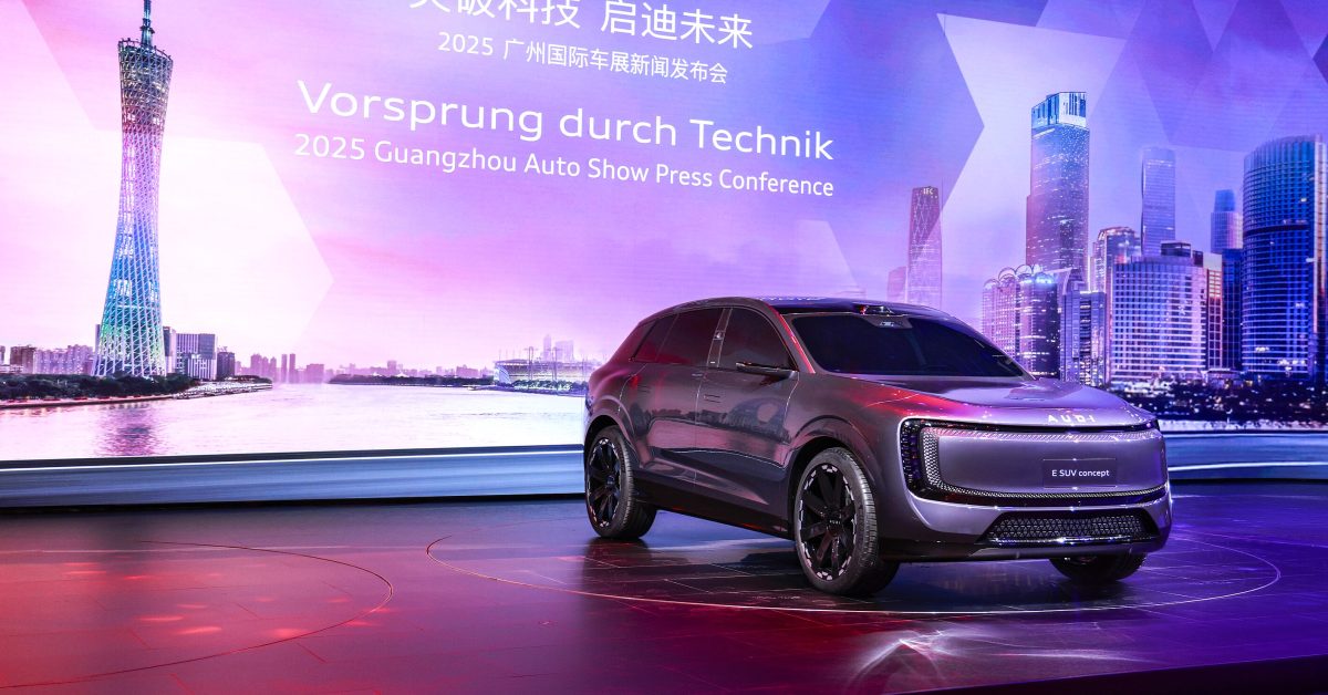 Naujasis elektrinis AUDI E SUV konceptas žada 670 AG, 435 mylių atstumą