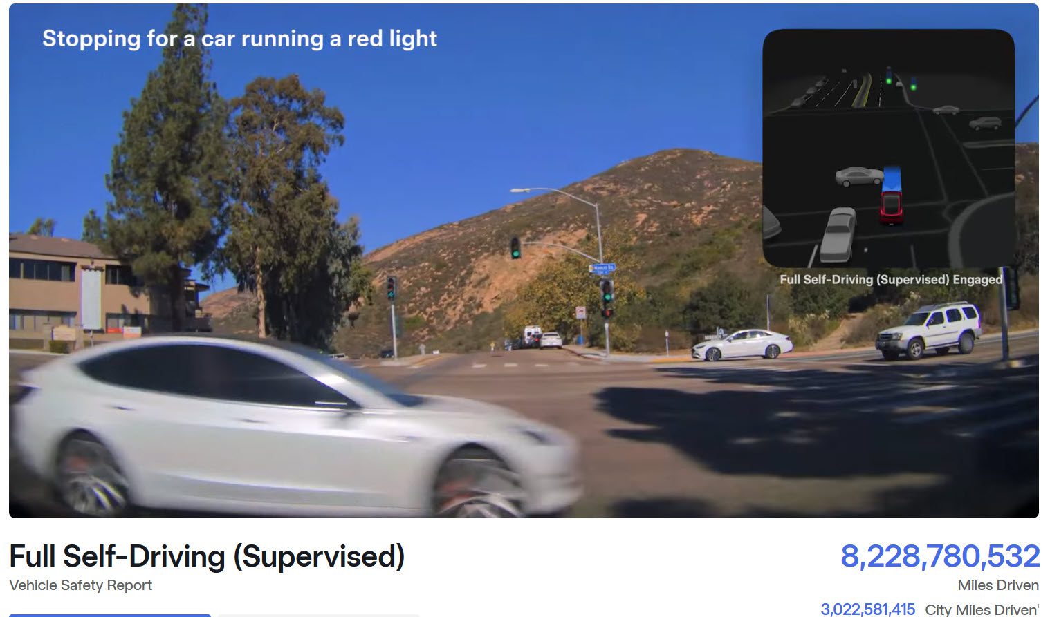 „Tesla“ automobiliai su FSD priežiūra oficialiai nuvažiavo 13 milijardų kilometrų
