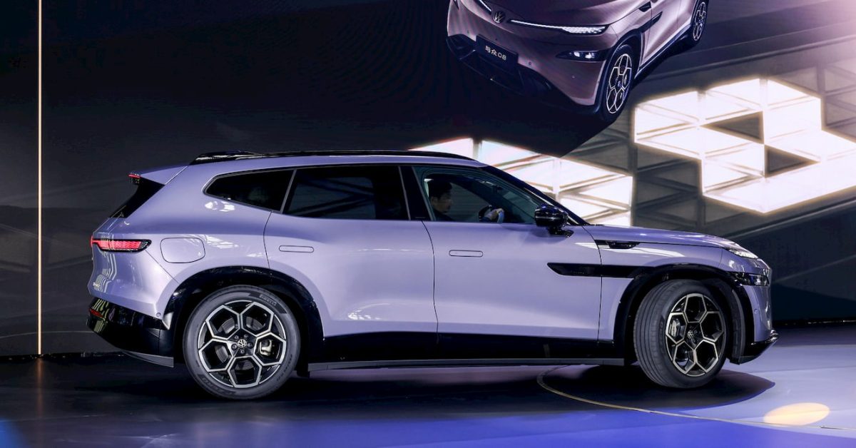 „Volkswagen“ aukštųjų technologijų naujasis EV SUV Kinijoje kainuoja nuo 35 000 USD