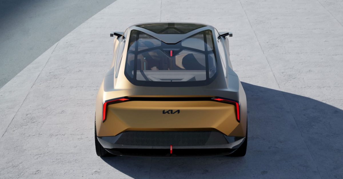 Kia kibernetinės erdvės įkvėptas elektrinis sportinis automobilis yra 90 % paruoštas gamybai